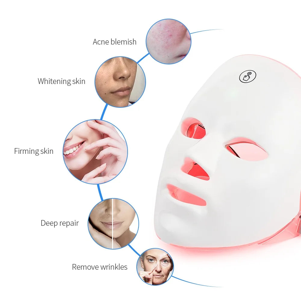 7-Color LED Facial Beauty Mask