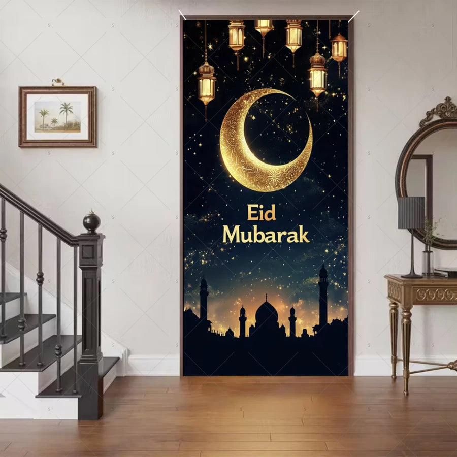 Ramadan Eid Door Cover Backdrop