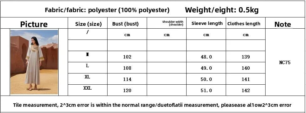 Elegant Sequin Abaya Dress