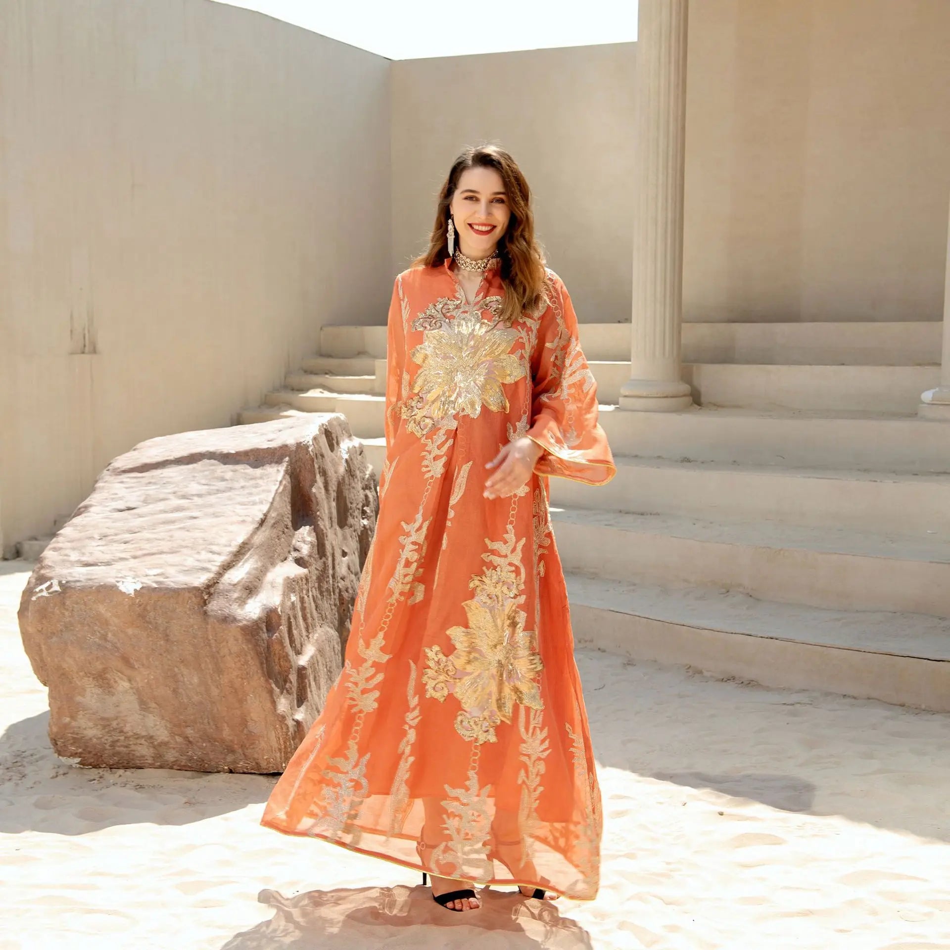 Women Long Kaftan Arabic