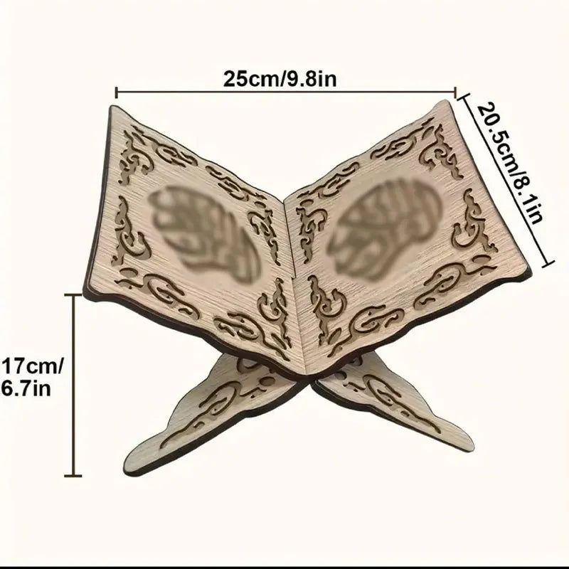 Islamic Wooden Quran & Book Stand