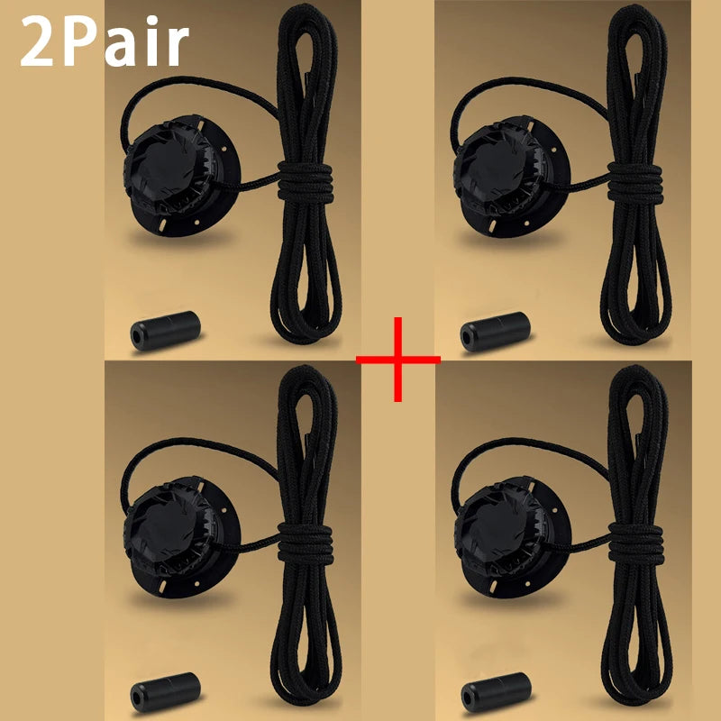 Automatic No-Tie Shoelaces with Swivel Buckle