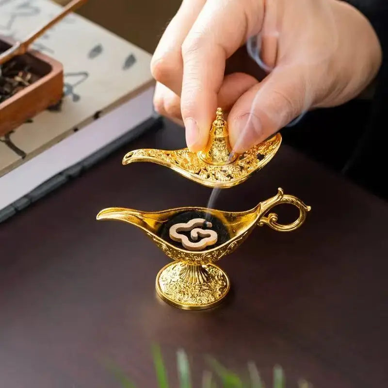 Golden Divine Iron Incense Burner Stand
