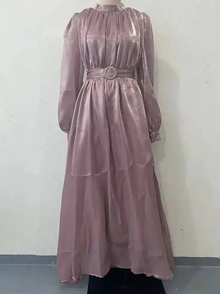 Robe Organza Élégante – Taille Cintrée & Style Vintage