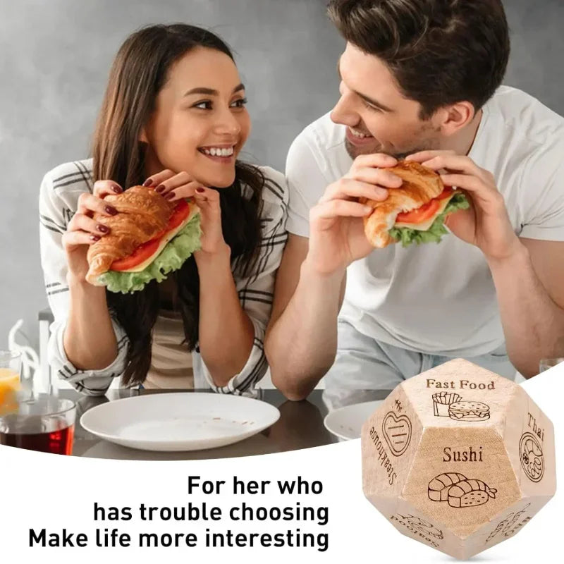 Funny Food Choice Dice for Couples – Romantic Gift