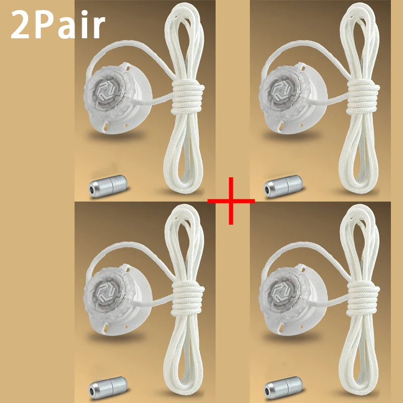Automatic No-Tie Shoelaces with Swivel Buckle