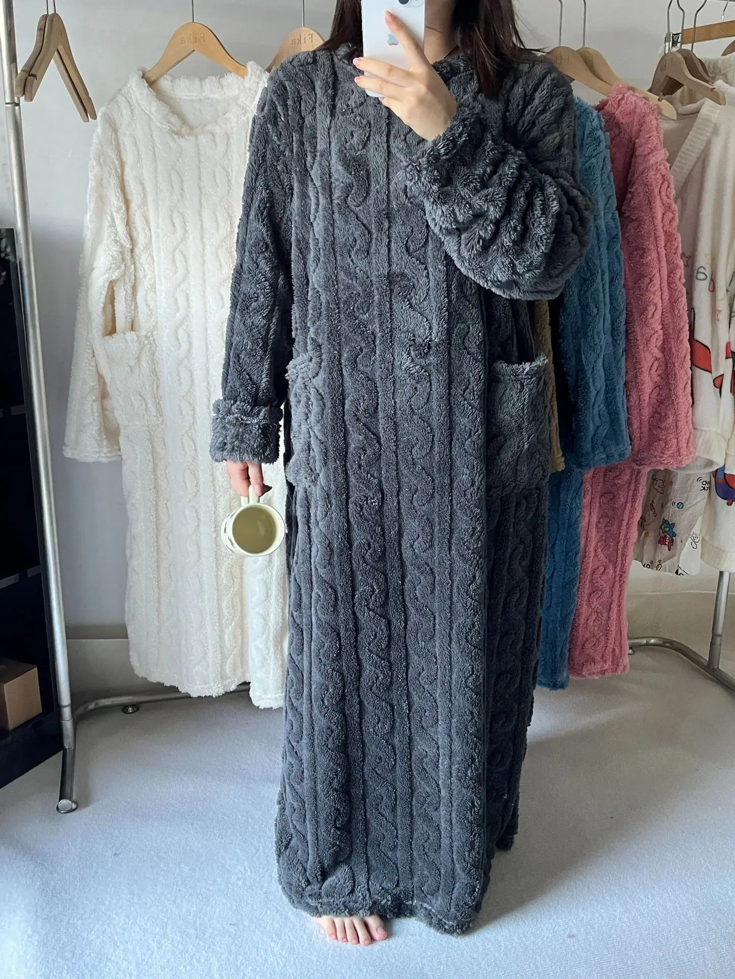 Douce Nuit – Robe de Nuit Polaire Chaude