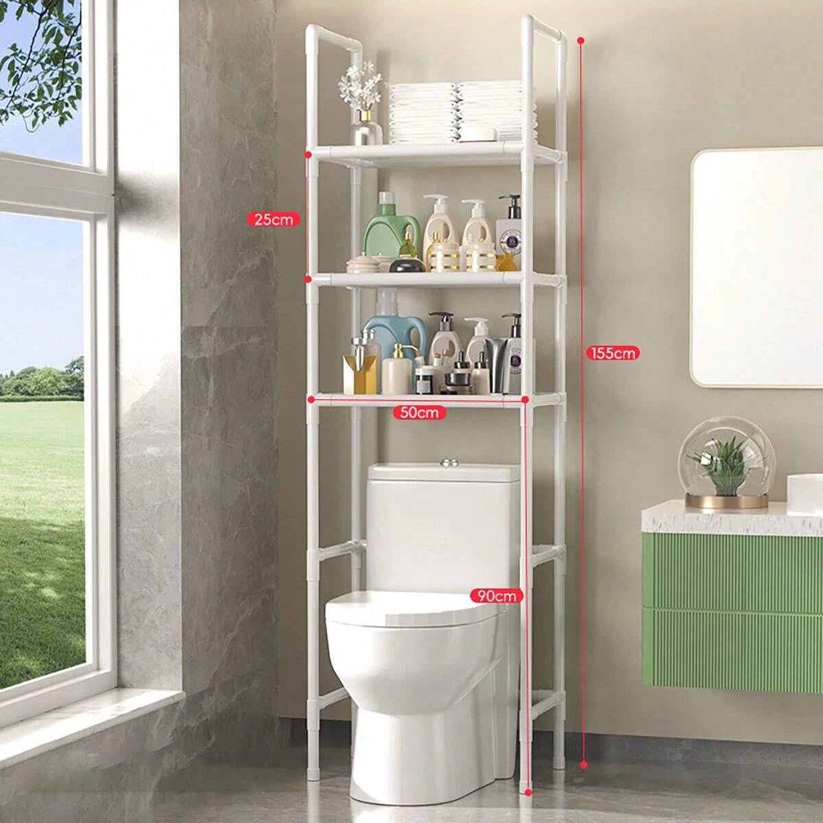 Étagère de Rangement Salle de Bain