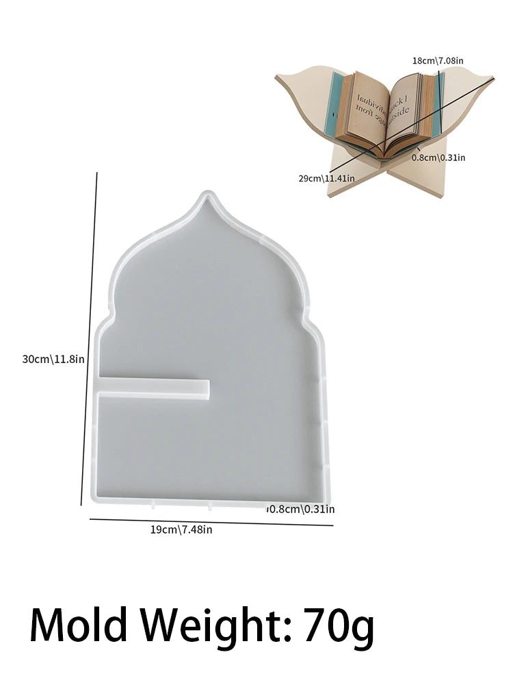 Vintage Folding Book Stand Silicone Mold