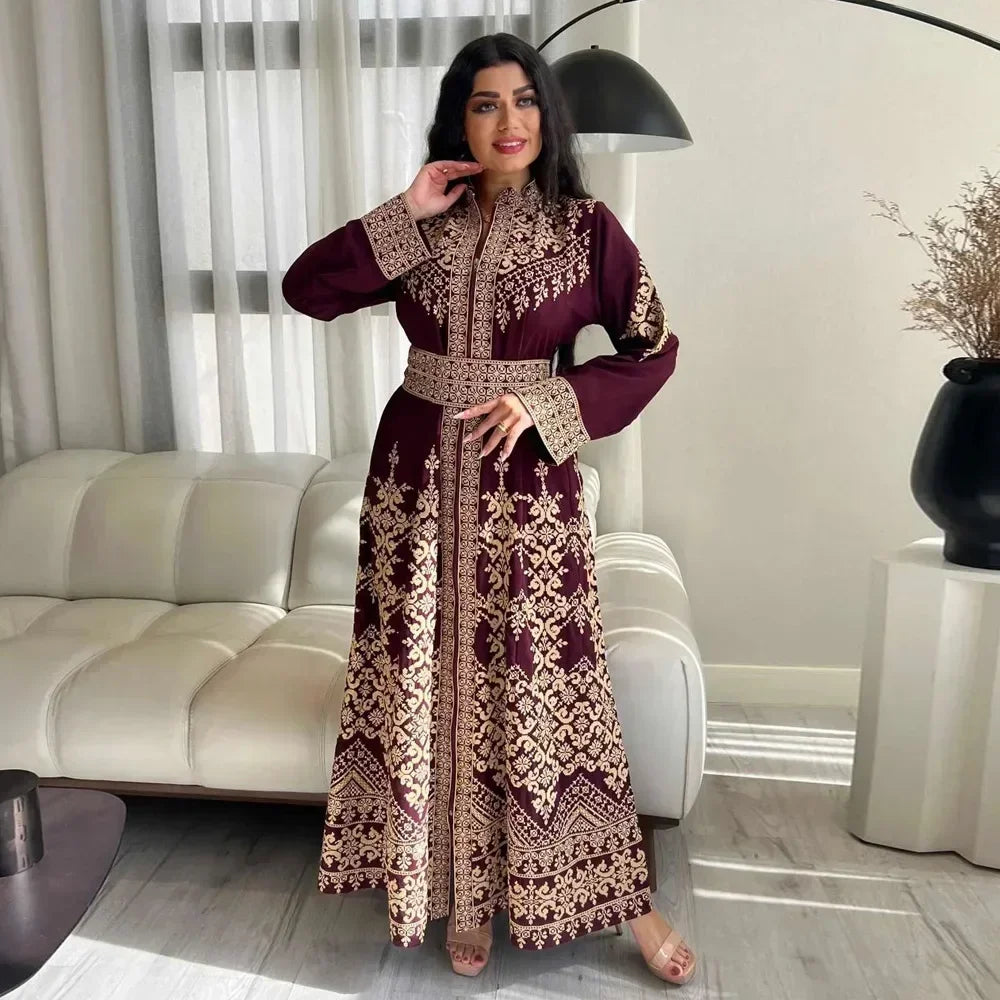 Eid Printed Jalabiya Dress