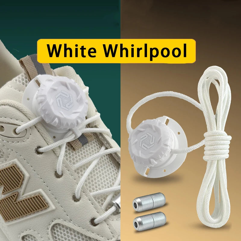 Automatic No-Tie Shoelaces with Swivel Buckle