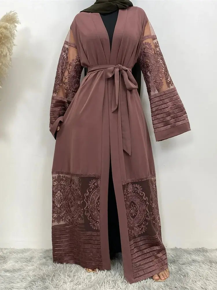 Golden Rhinestone Abaya
