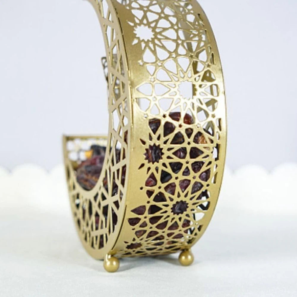 Luxury Ramadan Serving Tray – Crescent & Star Design