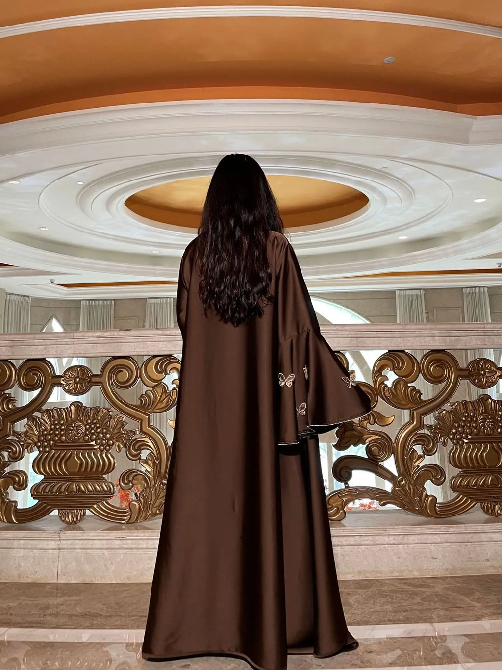 Elegant Satin 2-Piece Abaya Set