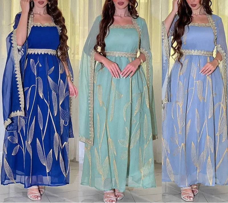 Caftan Luxe Diamant – Élégance Mariage & Soirée