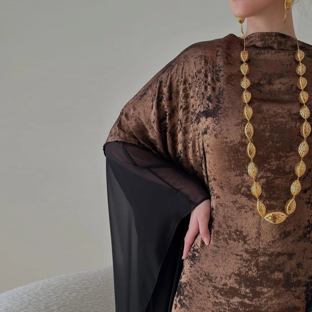 Royal Gold Pattern Abaya