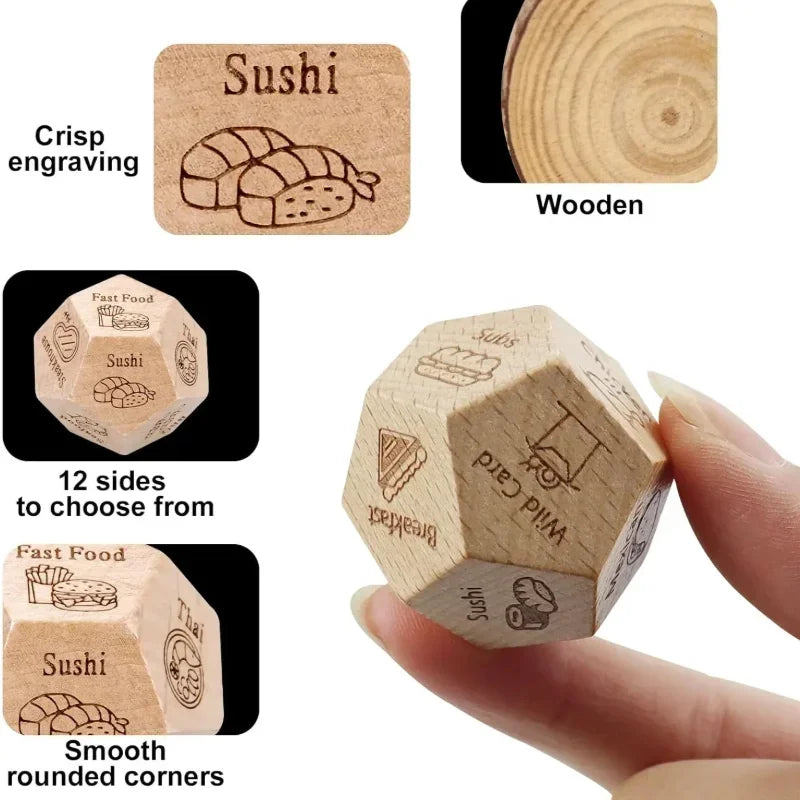 Funny Food Choice Dice for Couples – Romantic Gift