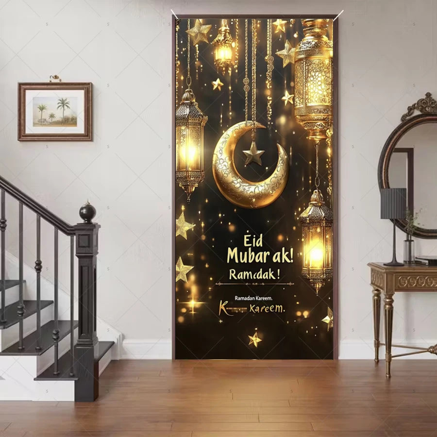 Ramadan Eid Door Cover Backdrop