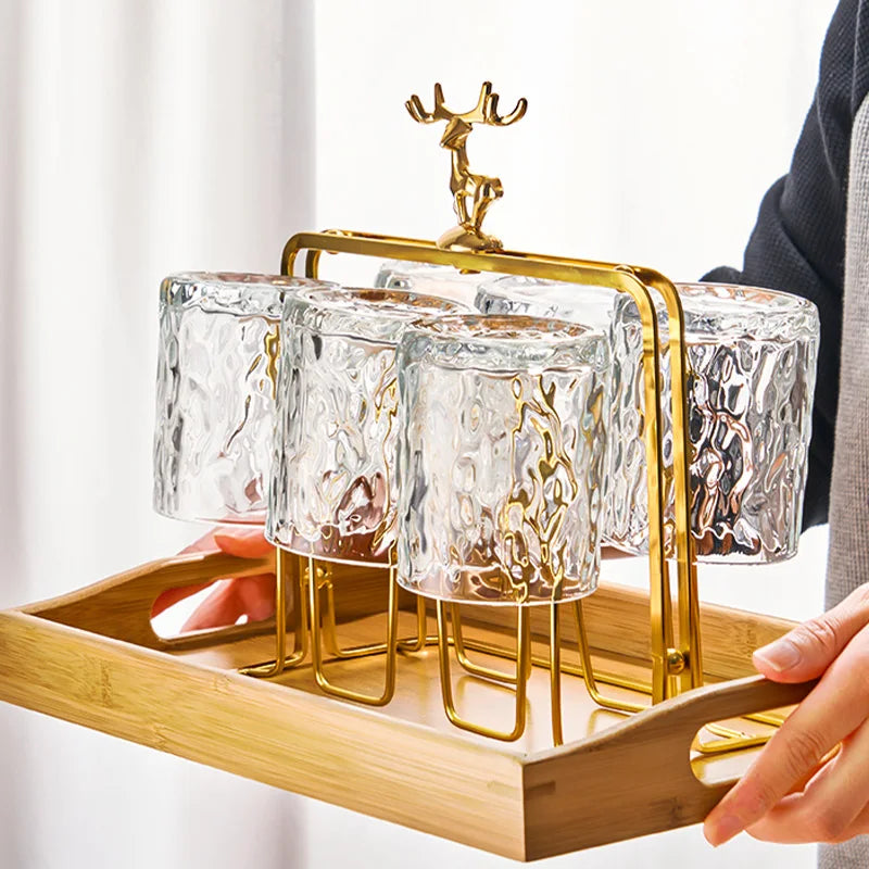 Porte-Tasses Cerf Nordique – Design Élégant & Pratique