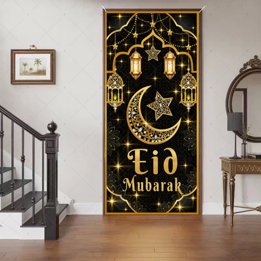 Ramadan Eid Door Cover Backdrop