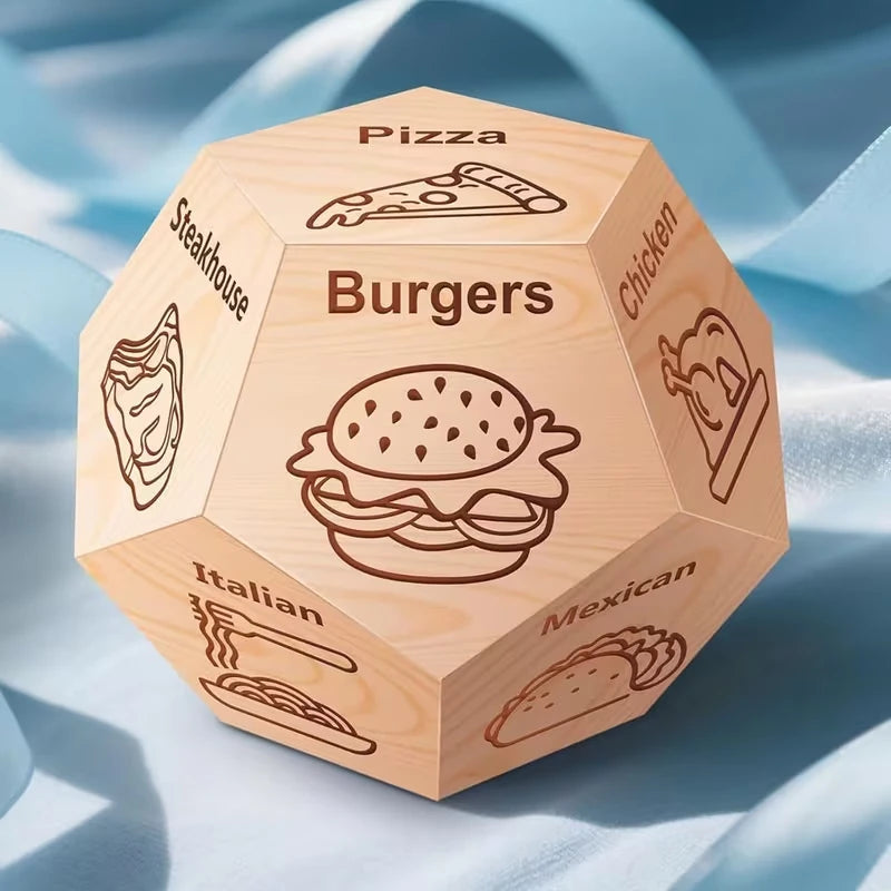 Funny Food Choice Dice for Couples – Romantic Gift