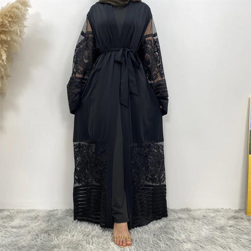 Golden Rhinestone Abaya