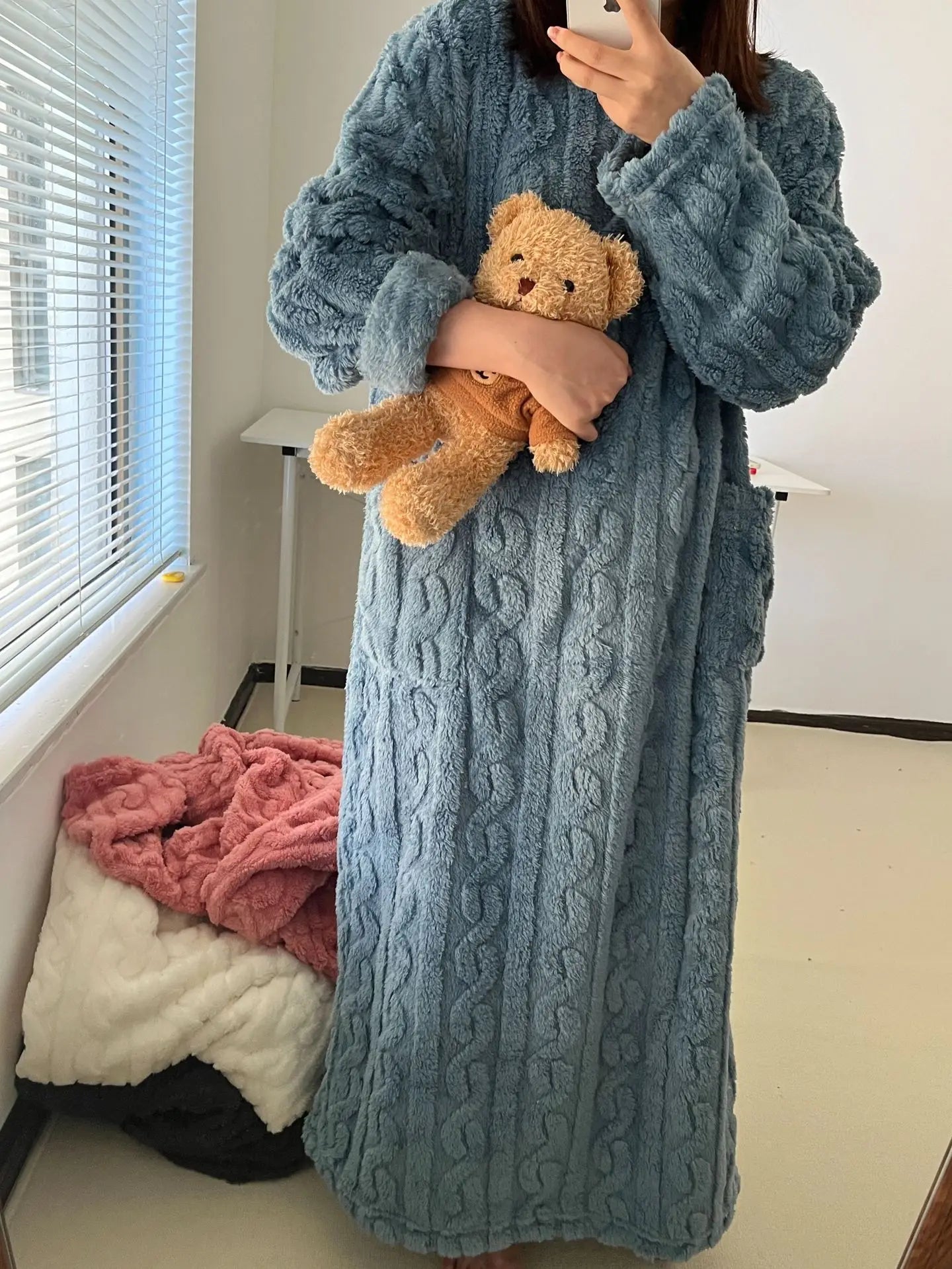 Douce Nuit – Robe de Nuit Polaire Chaude