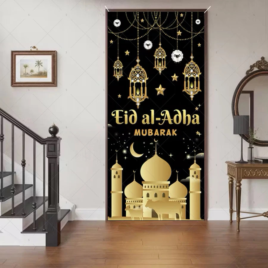 Ramadan Eid Door Cover Backdrop