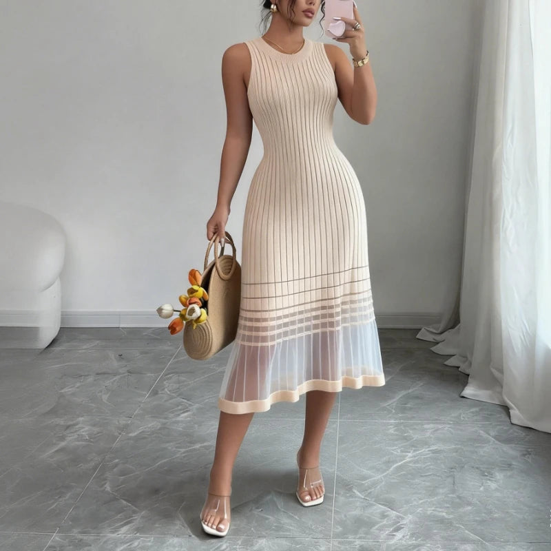 Beach Style Ombre Midi Dress for Women