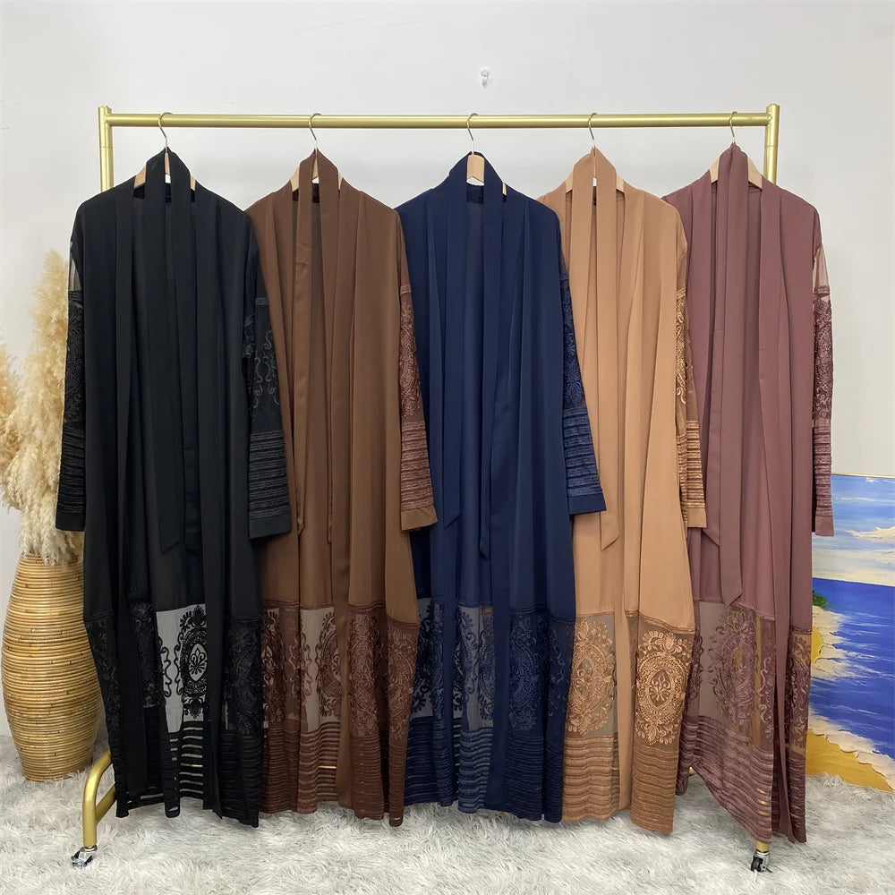 Golden Rhinestone Abaya
