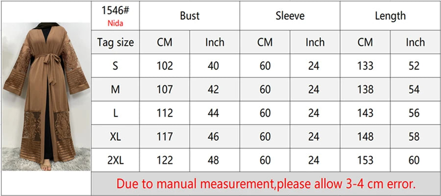 Golden Rhinestone Abaya