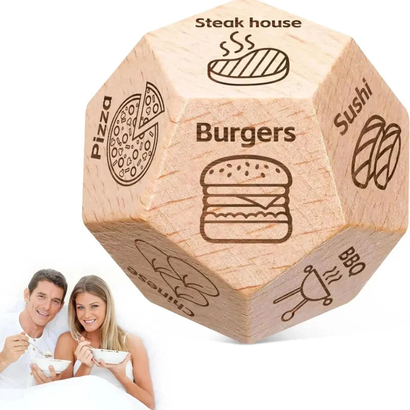 Funny Food Choice Dice for Couples – Romantic Gift
