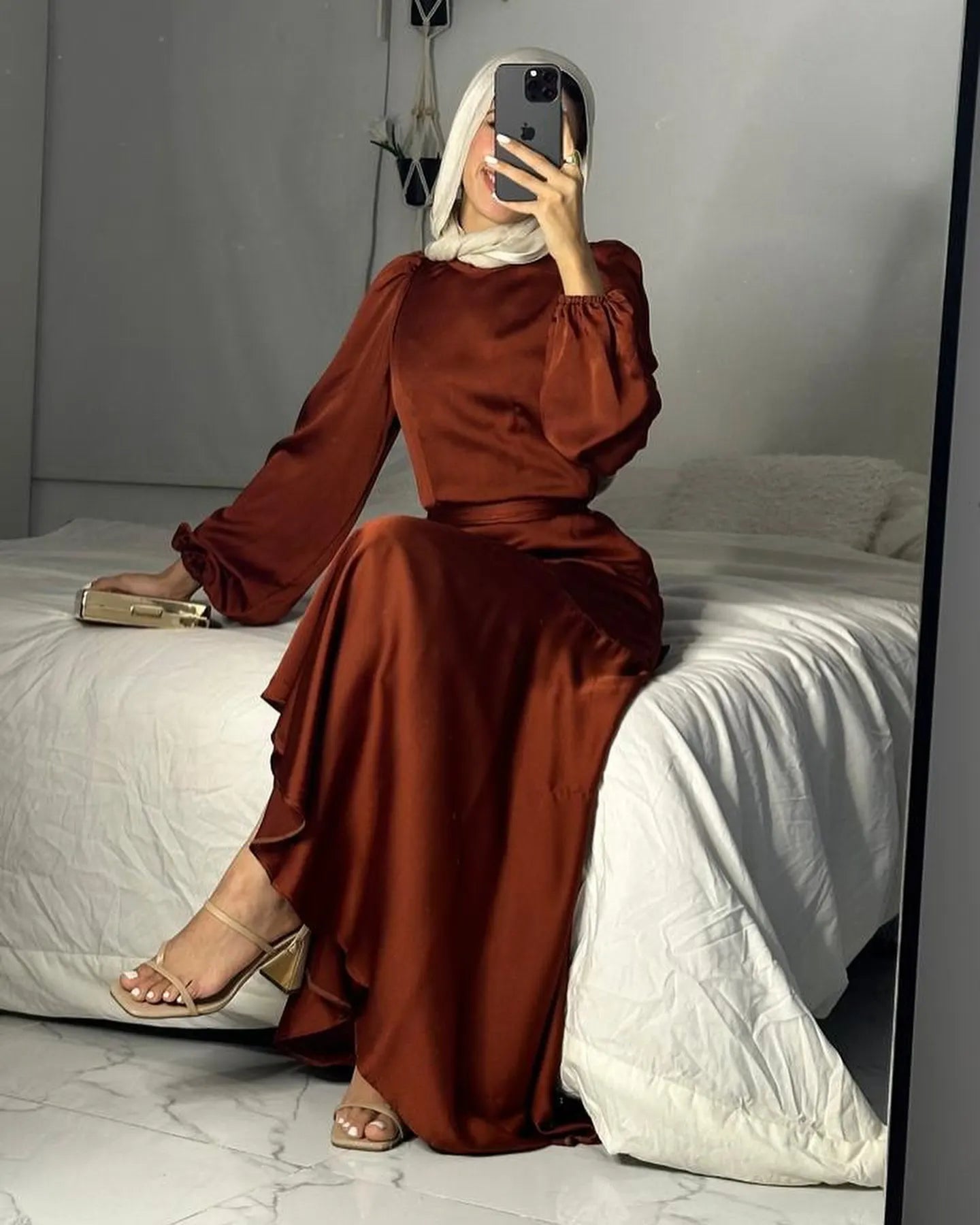 Elegant Eid Maxi Abaya Dress