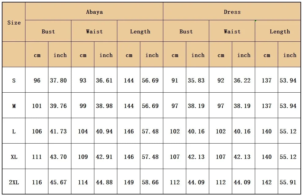 Elegant Two-Piece Abaya Dress