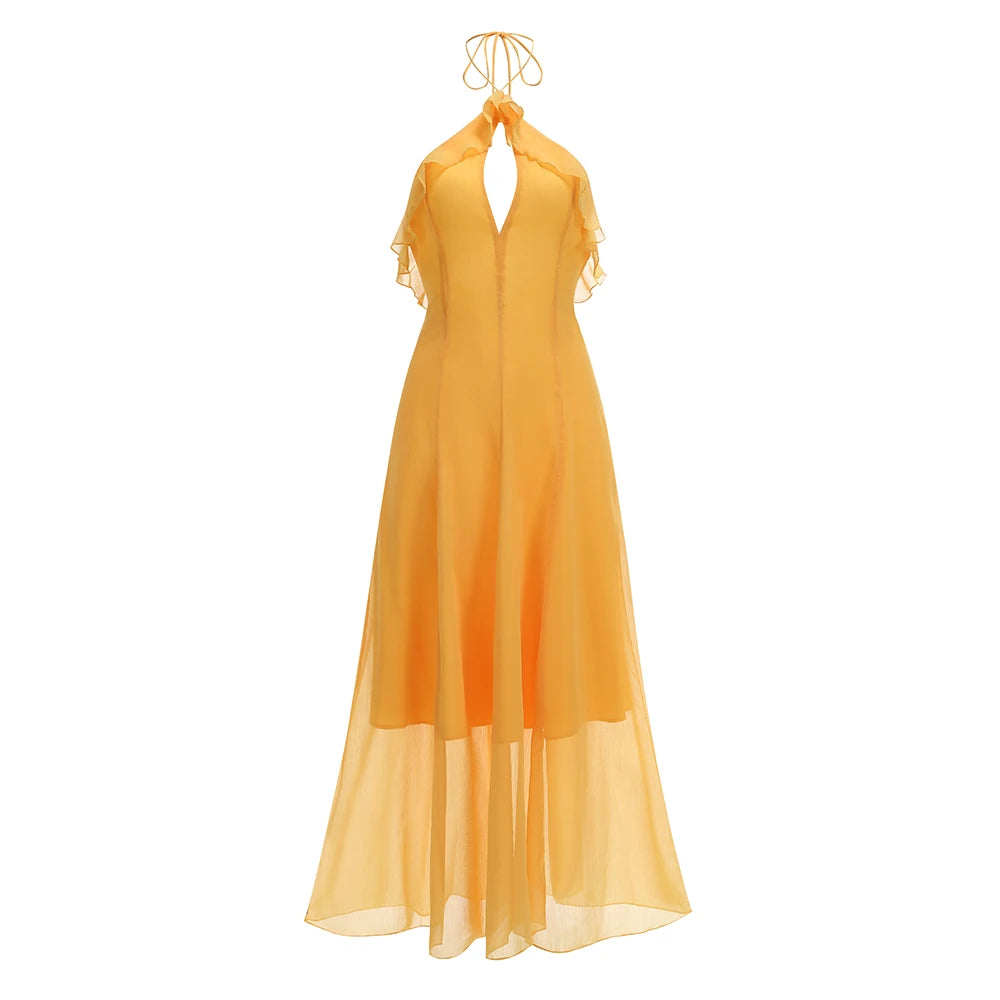 Robe Longue Soleil Dentelle