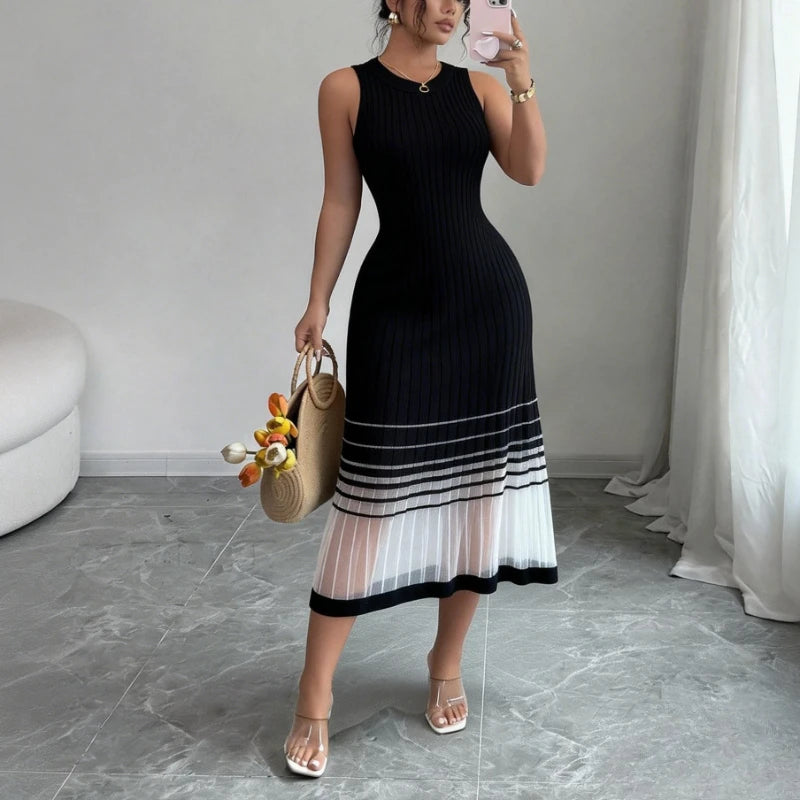 Beach Style Ombre Midi Dress for Women