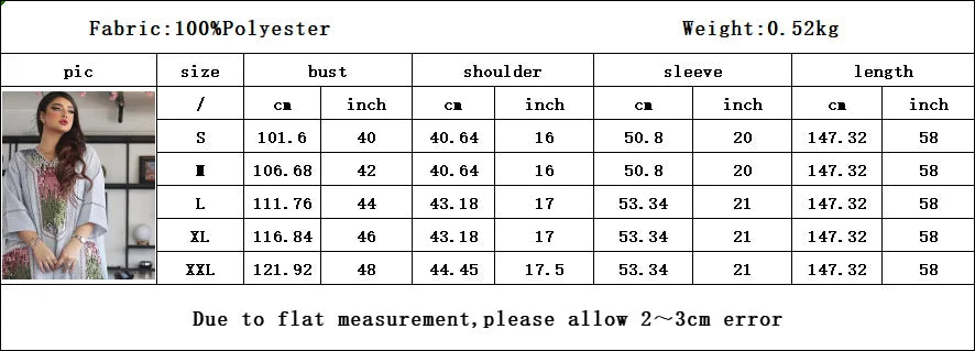 Elegant Sequin Eid Abaya Dress