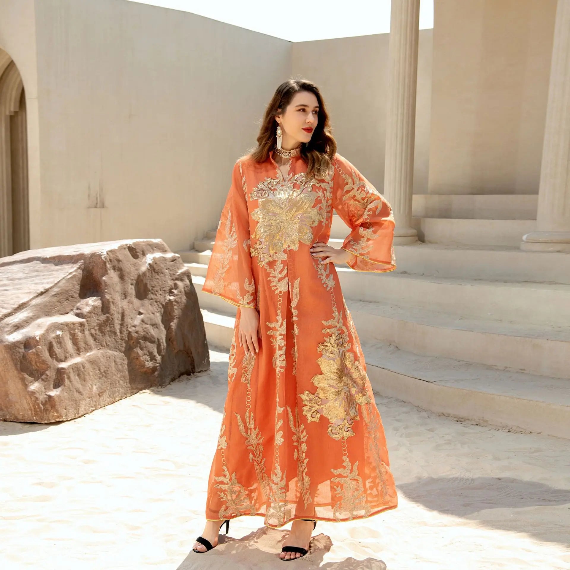 Women Long Kaftan Arabic