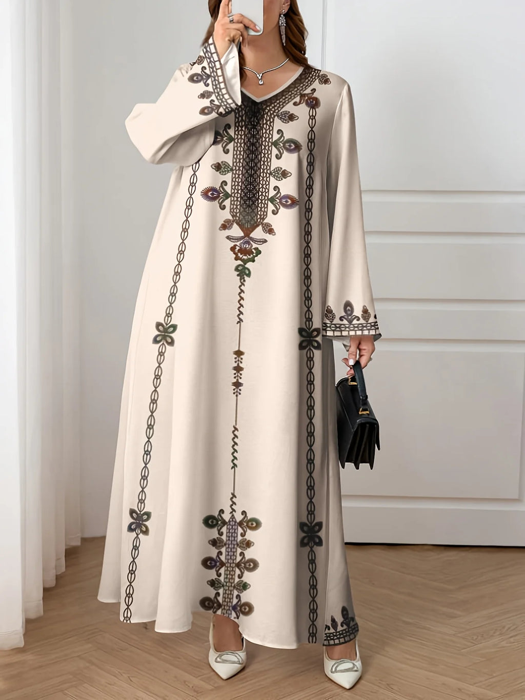 Robe Longue Saharienne Chic – Élégance & Confort