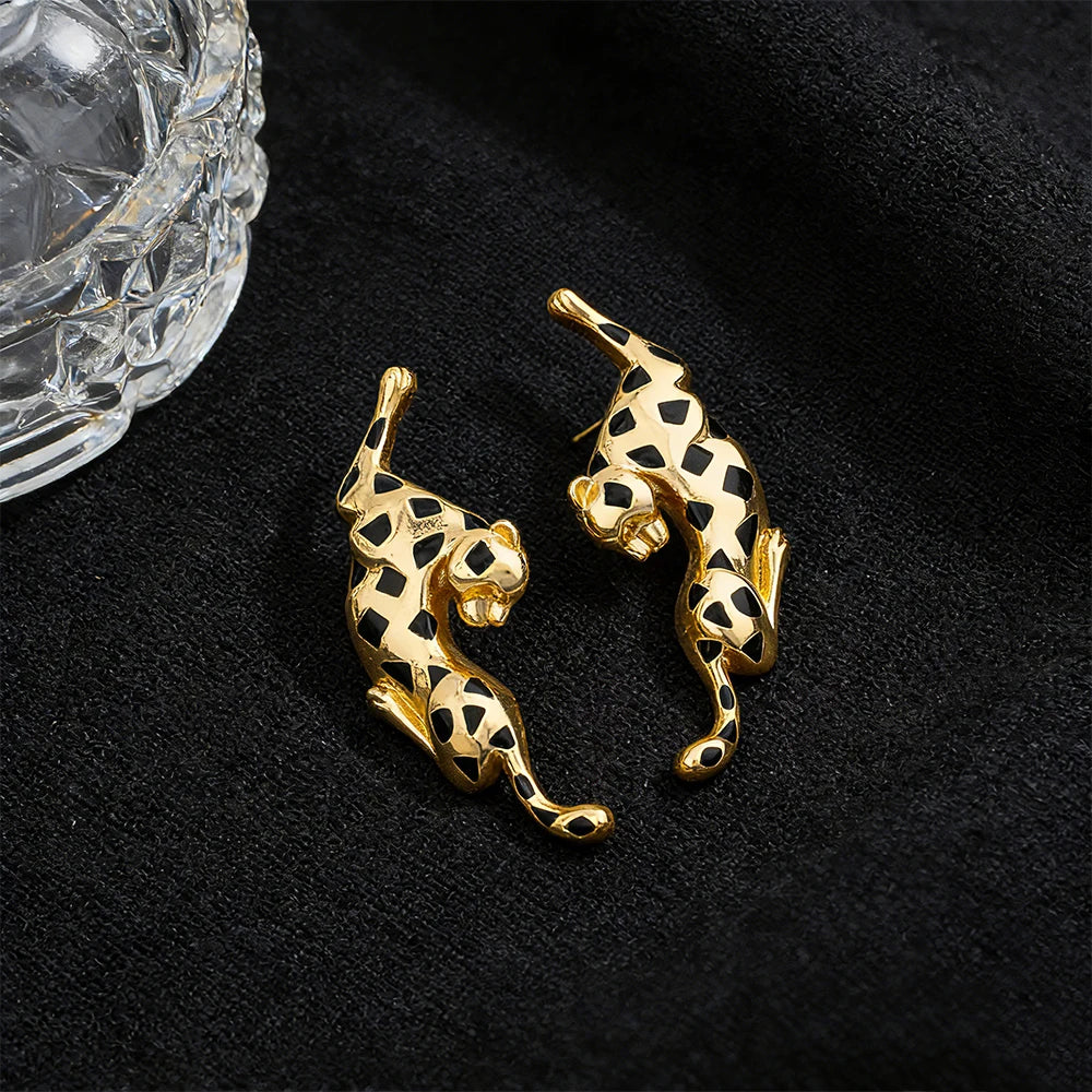 Parure Luxe Léopard Dorée