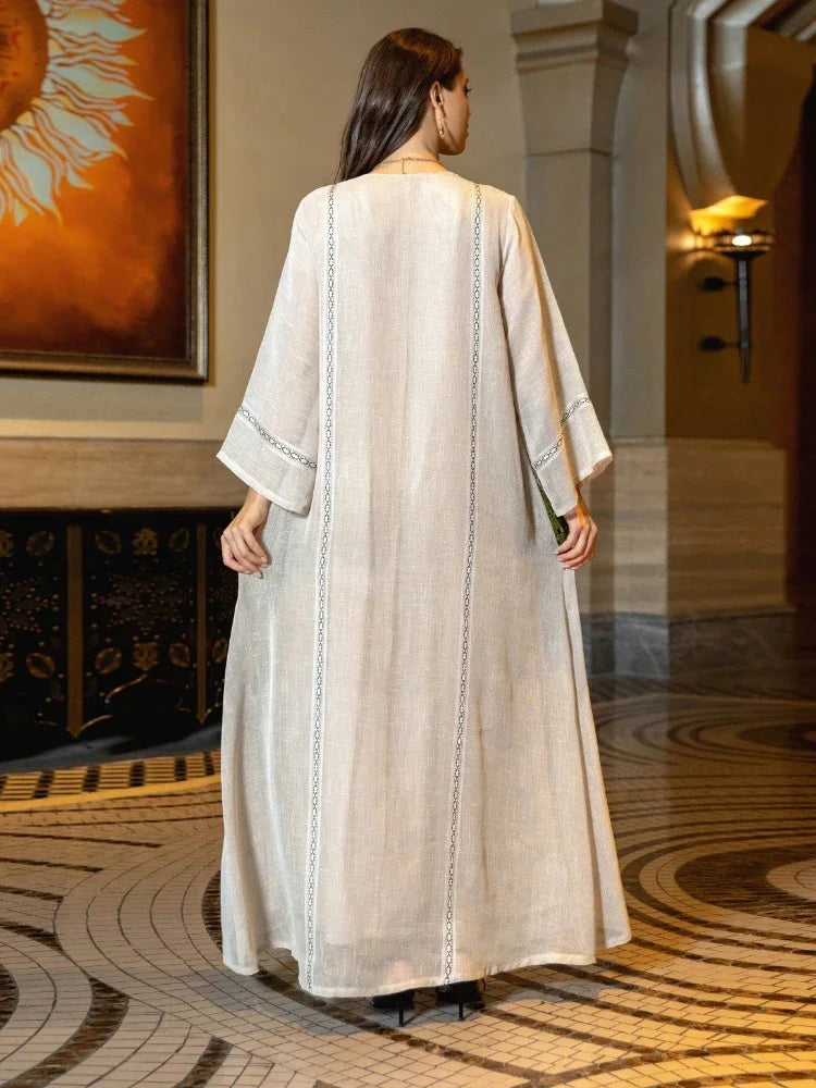 Elegant Sequin Eid Abaya Dress