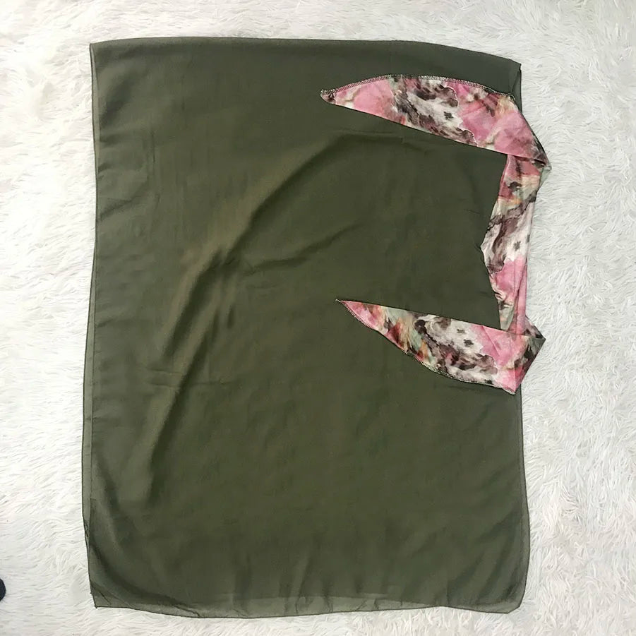 Hijab Chiffon Instantané Grande Taille
