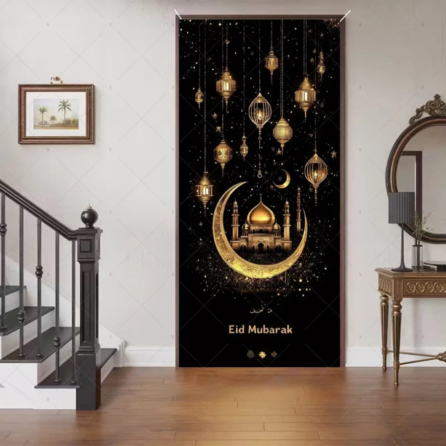 Ramadan Eid Door Cover Backdrop
