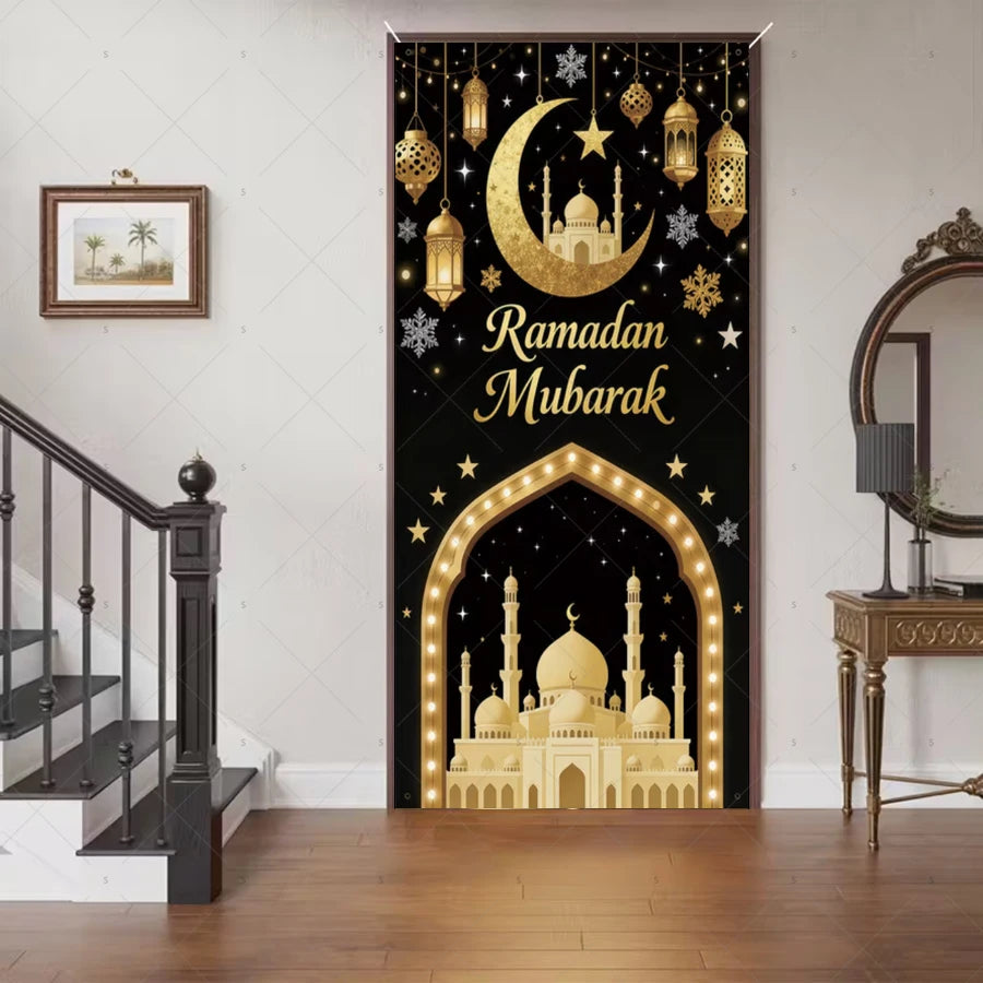 Ramadan Eid Door Cover Backdrop