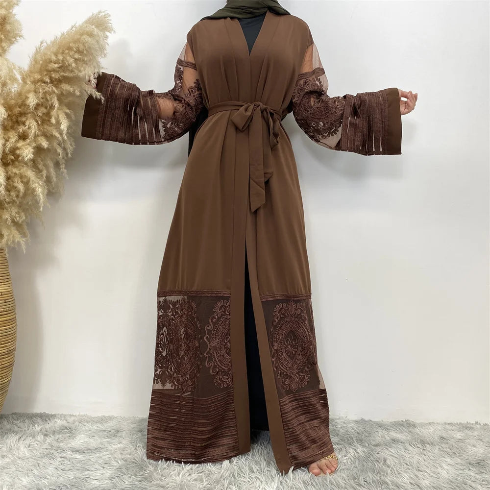 Golden Rhinestone Abaya