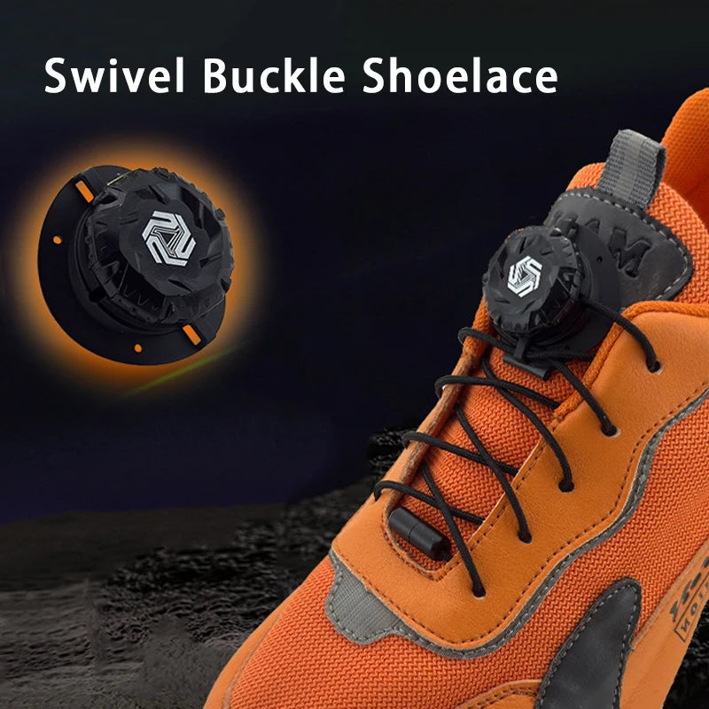Automatic No-Tie Shoelaces with Swivel Buckle