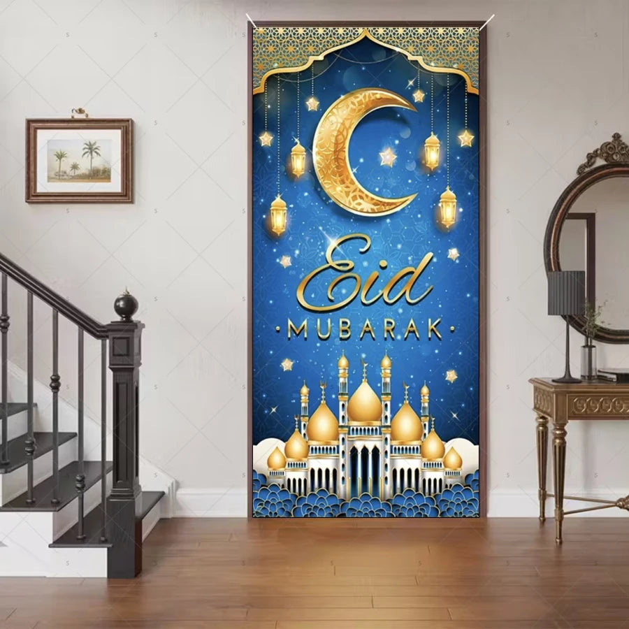 Ramadan Eid Door Cover Backdrop