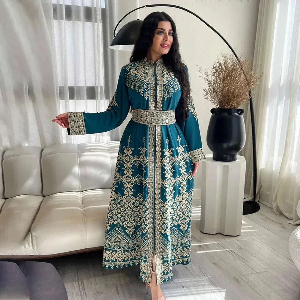 Eid Printed Jalabiya Dress