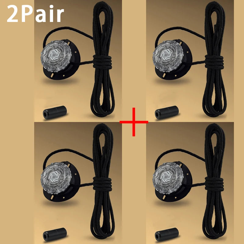 Automatic No-Tie Shoelaces with Swivel Buckle