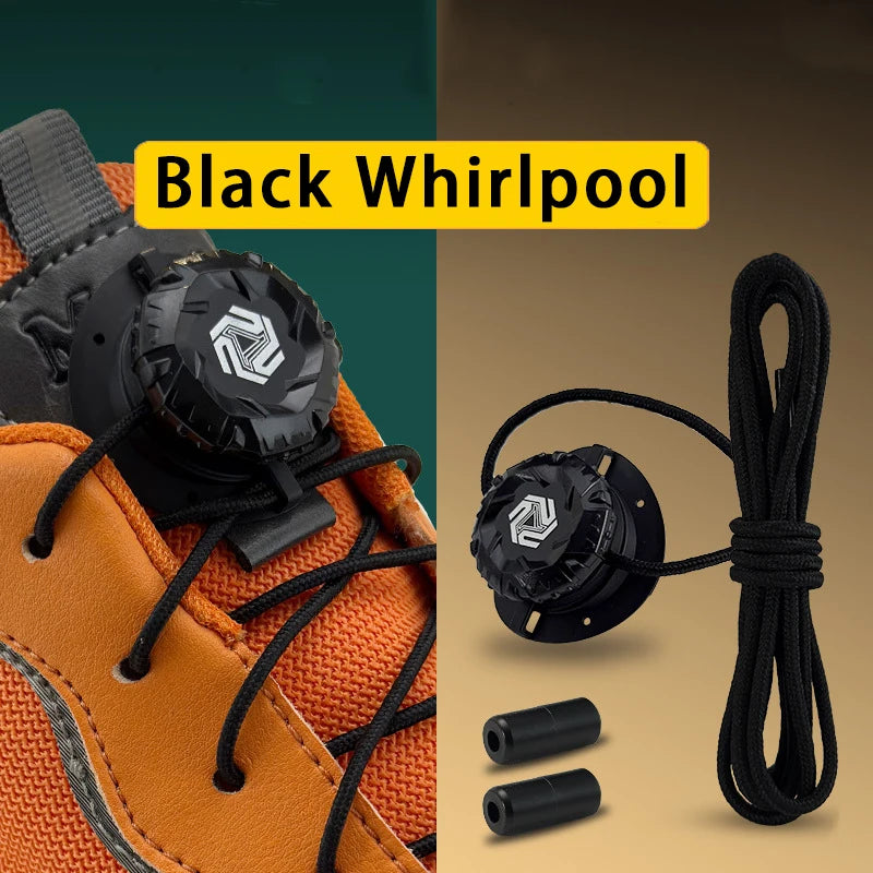 Automatic No-Tie Shoelaces with Swivel Buckle